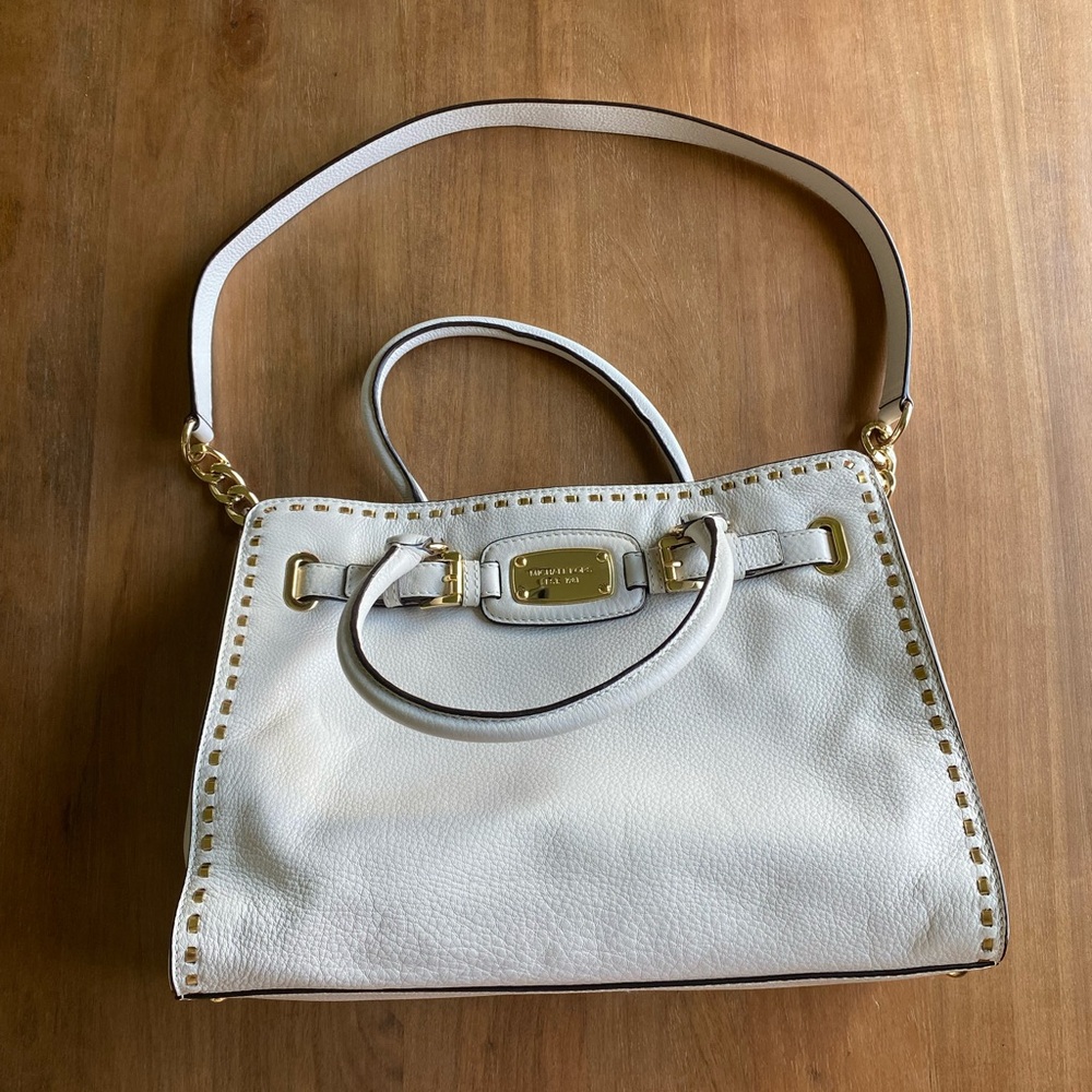Michael Kors Hamilton Rock and Roll Leather Satchel